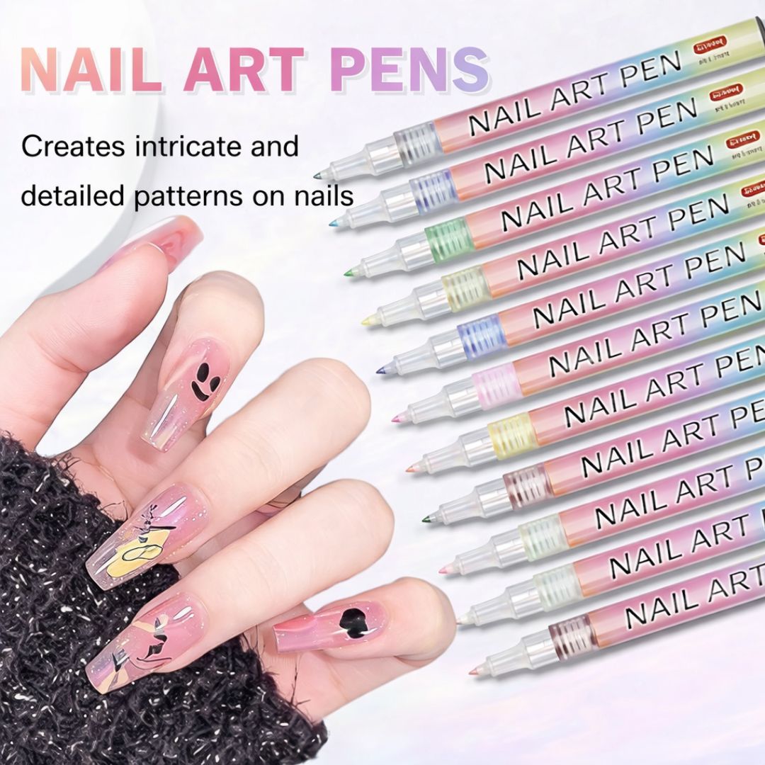 Nail Art Pen Set (12 Colors)