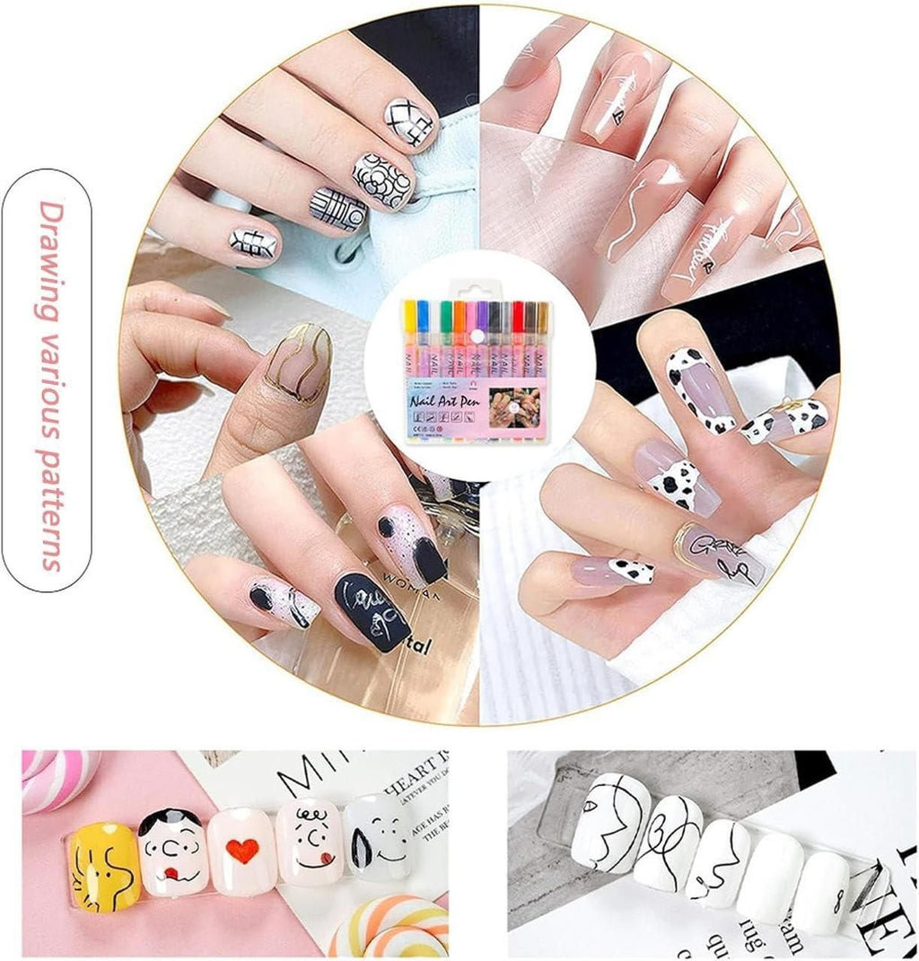 Nail Art Pen Set (12 Colors)