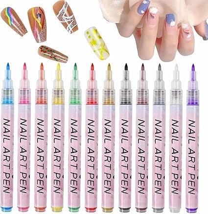 Nail Art Pen Set (12 Colors)