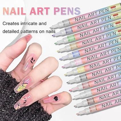 Nail Art Pen Set (12 Colors)