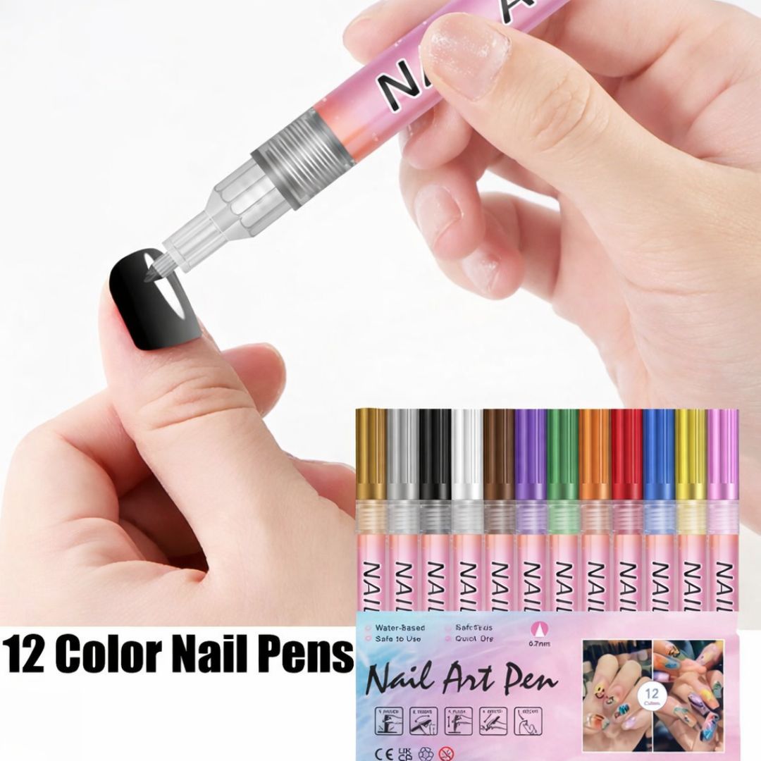 Nail Art Pen Set (12 Colors)